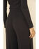 By Together Women's Charcoal Ribbed Knit Leg Pants, Charcoal, hi-res