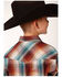 Image #2 - Roper Boys' Amarillo Plaid Print Long Sleeve Snap Western Shirt, Brown, hi-res