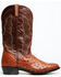 Image #2 - El Dorado Men's Exotic Full-Quill Ostrich Skin Western Boots - Medium Toe, Cognac, hi-res