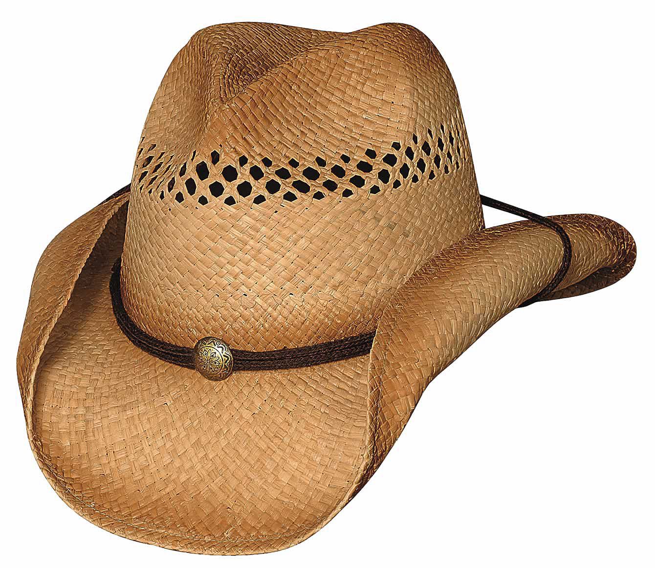 Bullhide Blaze Raffia Straw Cowboy Hat, Natural, hi-res