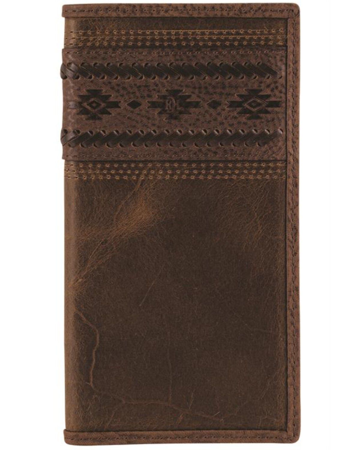 Image #1 - Red Dirt Hat Men's Embossed Rodeo Wallet, Brown, hi-res