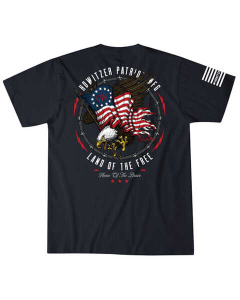Howitzer Men's Patriot Eagle Short Sleeve Graphic T-Shirt , Black, hi-res