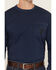 Image #3 - Cody James Men's FR Pocket Bull Solid Snap Long Sleeve Work Shirt, Navy, hi-res