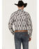 Image #4 - Rock & Roll Denim Men's Tek Southwestern Print Long Sleeve Snap Western Shirt, Brown, hi-res