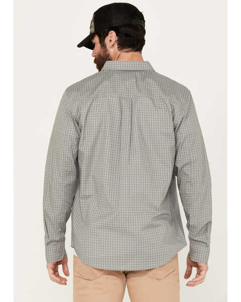 Image #4 - Brothers and Sons Men's Newkirk Plaid Print Long Sleeve Button-Down Western Performance Shirt, White, hi-res