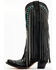 Image #3 - Corral Women's Embroidered and Crystal Eagle Fringe Western Boots - Snip Toe, Black, hi-res