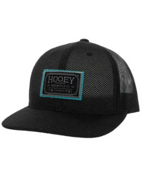 Hooey Boys' Doc Logo Patch Mesh Back Trucker Cap, Black, hi-res
