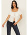 Image #1 - A.T.A.P Women's Tie Front Shirt, White, hi-res