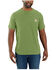 Image #1 - Carhartt Men's Force® Relaxed Fit Midweight Solid Short Sleeve Work T-Shirt, Green, hi-res