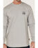 Image #3 - Cody James Men's FR Desperado Skull Graphic Long Sleeve Work T-Shirt, Grey, hi-res