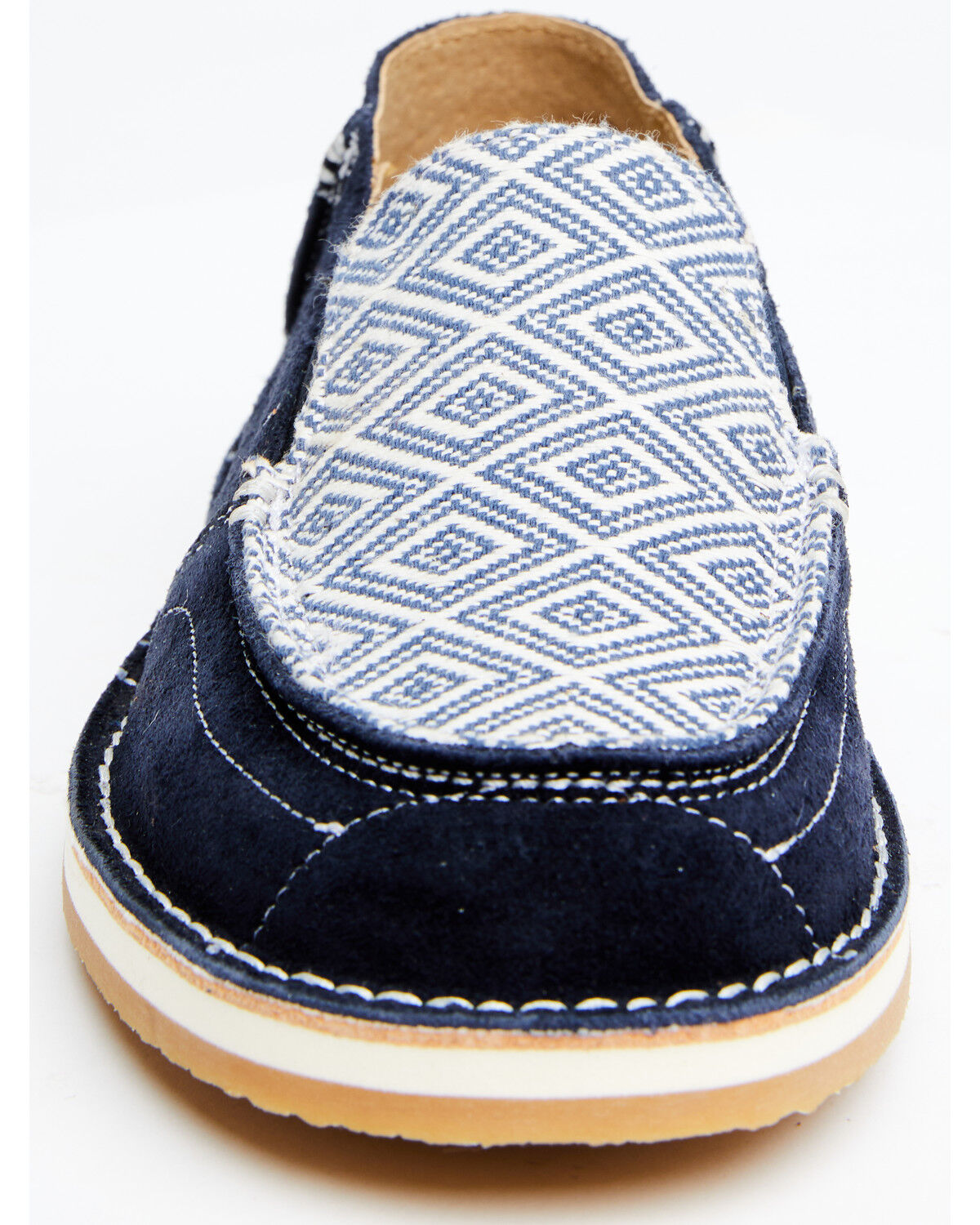 Image #4 - RANK 45® Women's Marini Southwestern Print Slip-On Casual Shoe - Moc Toe, Navy, hi-res