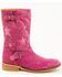 Image #2 - Dingo Girls' Blacklist Star Inlay Harness Boots - Square Toe, Pink, hi-res