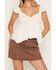 Image #3 - Cleo + Wolf Women's Polka Dot Flutter Sleeve Peplum Top, Ivory, hi-res