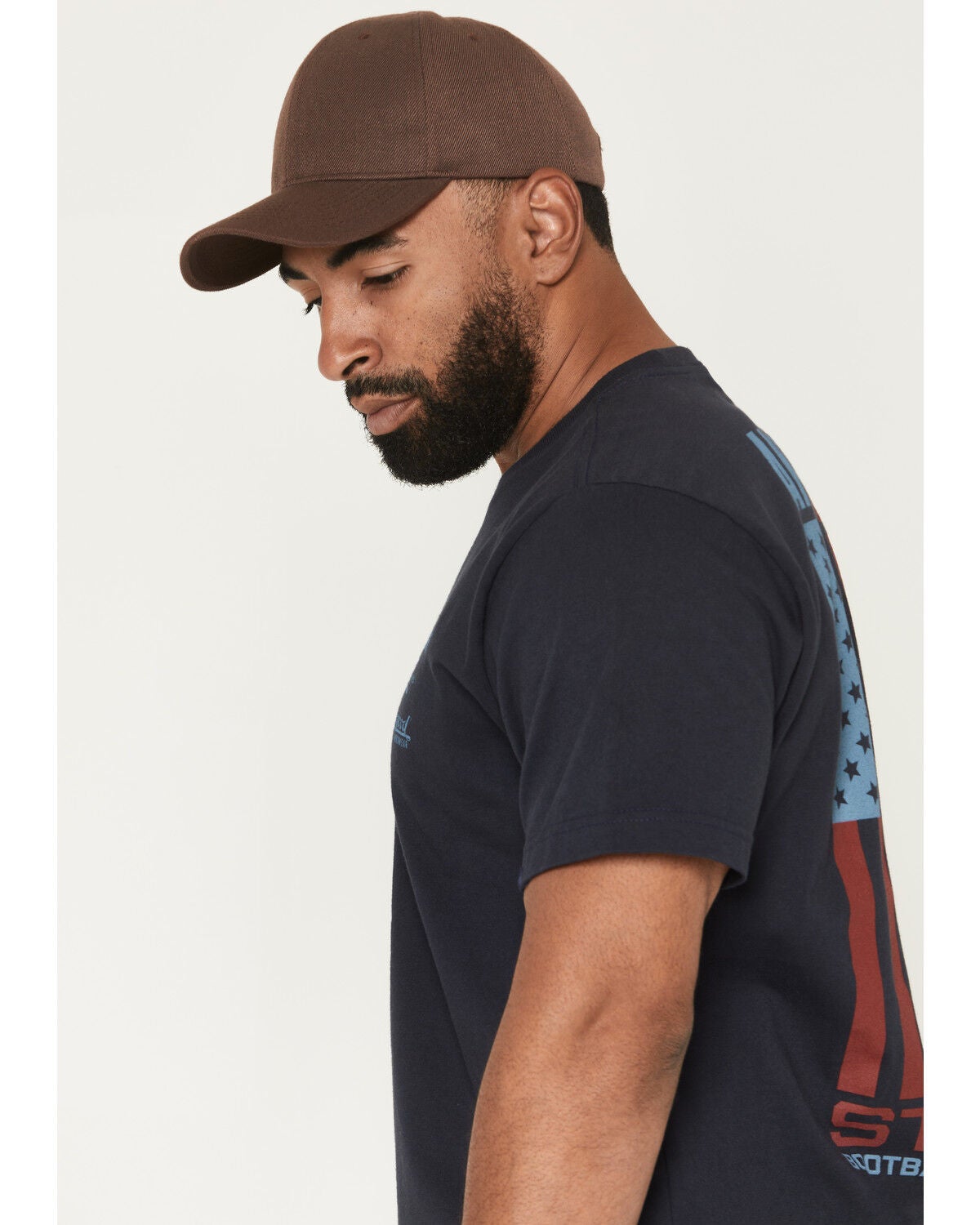Image #3 - Boot Barn X Thorogood Men's American Strong Short Sleeve Graphic Work Shirt, Dark Blue, hi-res