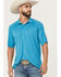 Image #1 - Ariat Men's AC Solid Short Sleeve Button-Down Polo Shirt, Teal, hi-res