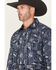 Image #2 - Wrangler Retro Men's Paisley Print Long Sleeve Snap Western Shirt, Navy, hi-res