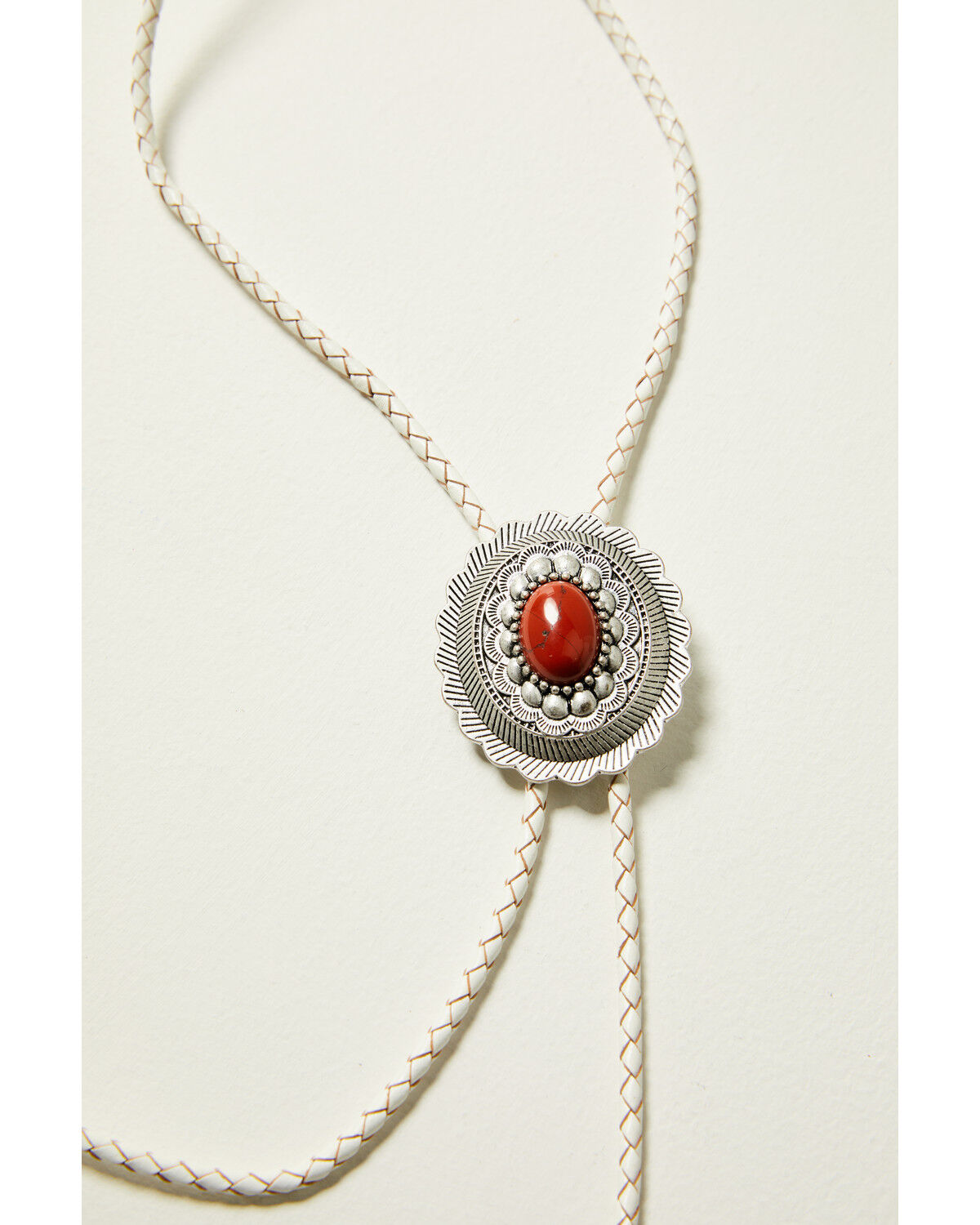 Image #2 - Shyanne Women's Agate Concho Bolo Tie, Silver, hi-res