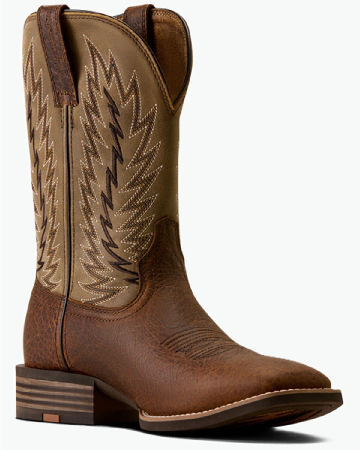 Ariat Men's Driggs Performance Western Boots - Broad Square Toe, Brown, hi-res