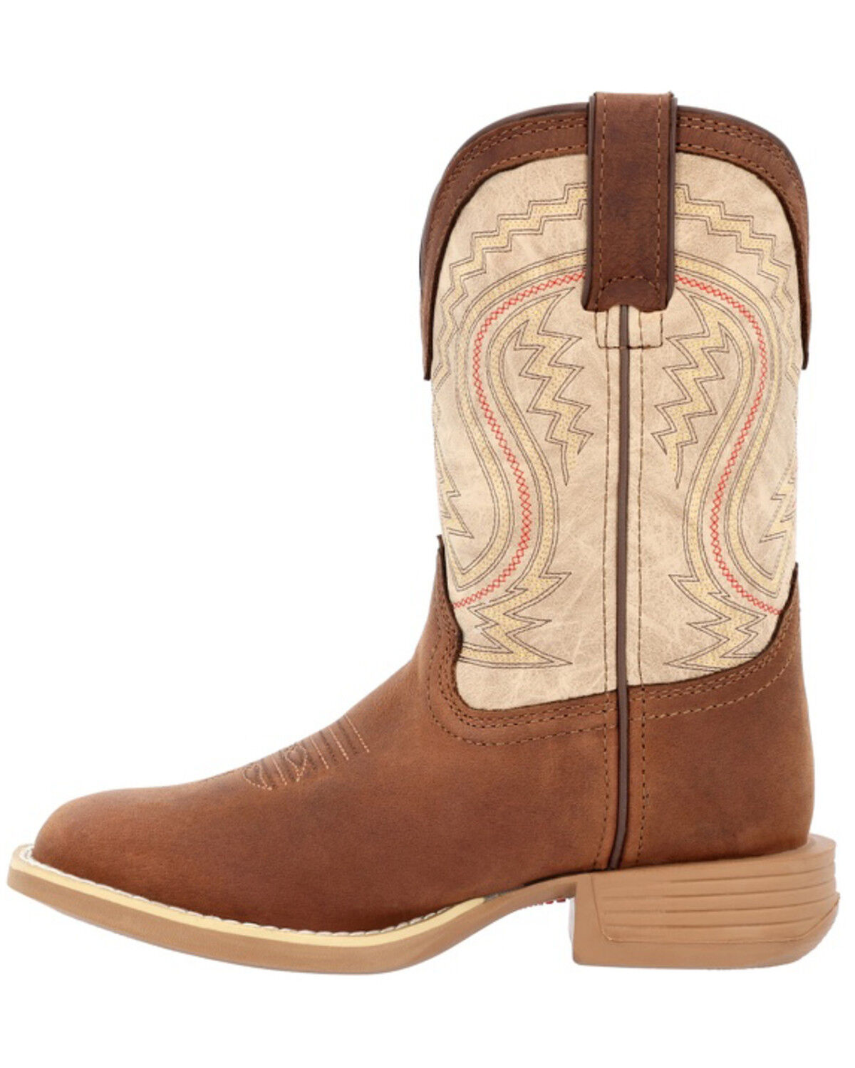 Image #3 - Durango Little Boys' Lil Rebel Pro Western Boots - Broad Square Toe, Coffee, hi-res