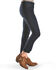 Image #2 - Tractr Women's Front Fray Panel Step Hem Jeans, Indigo, hi-res