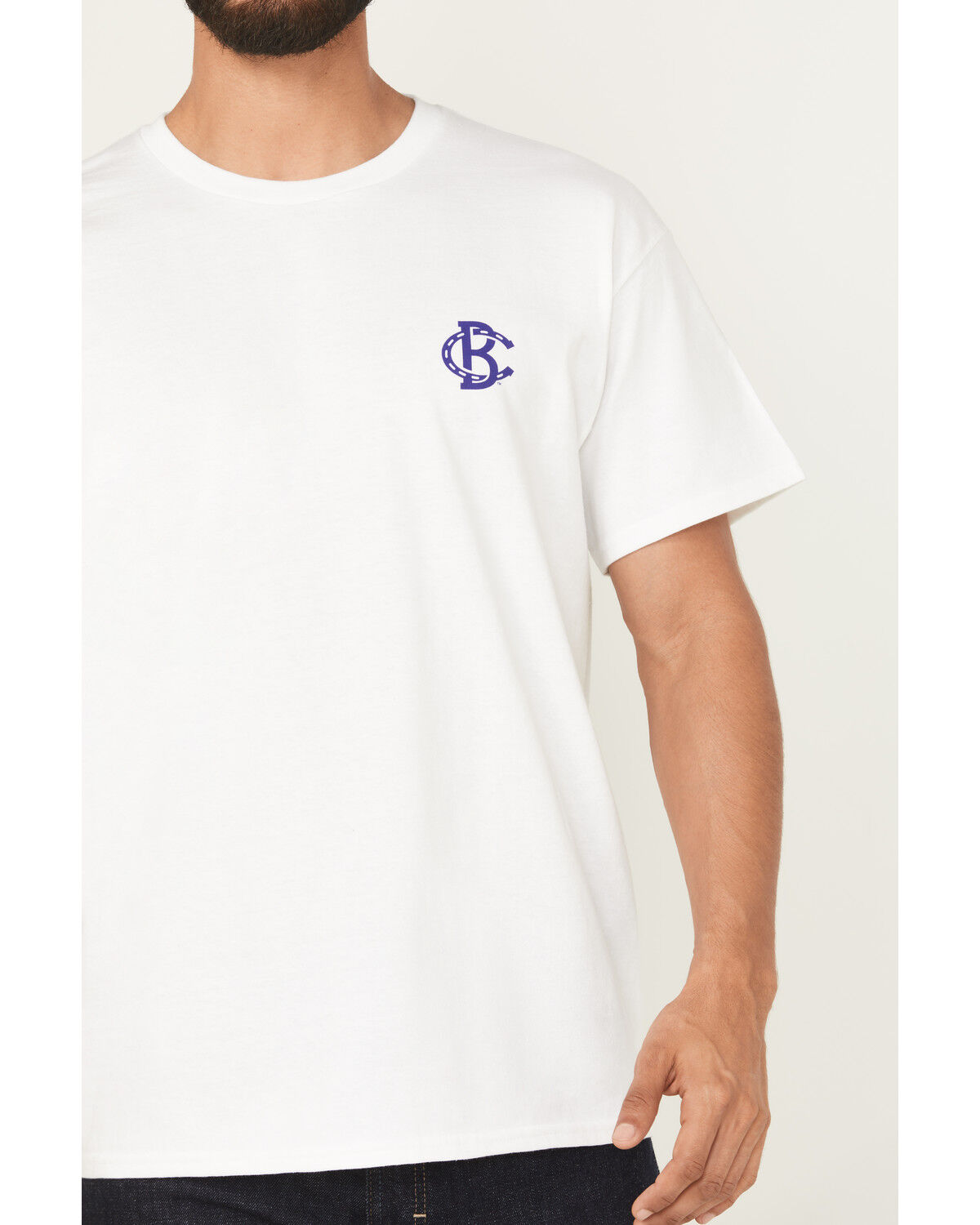 Image #4 - Bucking Chutes Men's Beer Cap Short Sleeve Graphic T-Shirt, White, hi-res