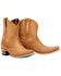 Image #1 - Lane Women's Lexington Western Booties - Snip Toe, Tan, hi-res