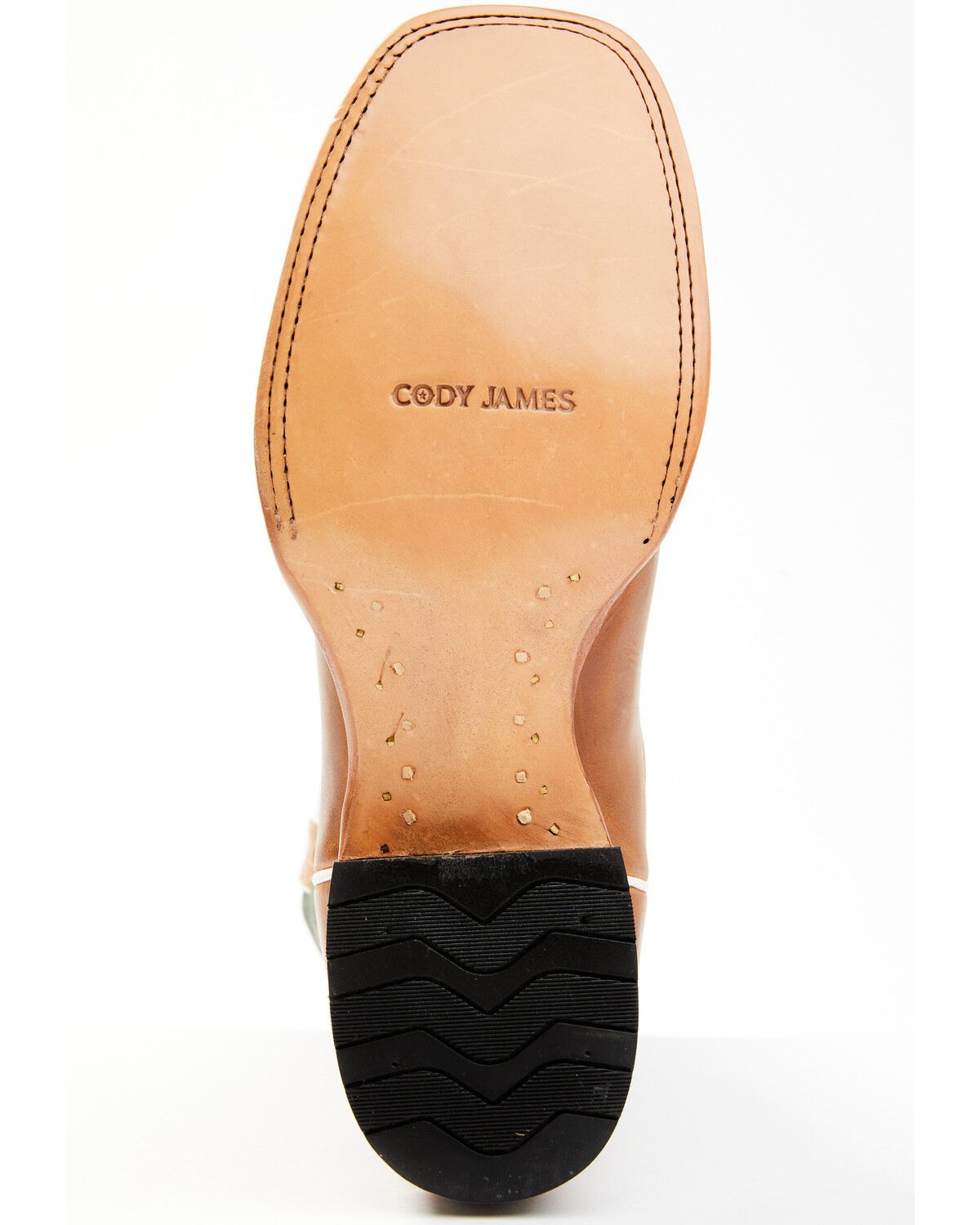Image #7 - Cody James Men's Peridot Green Leather Western Boots - Broad Square Toe, , hi-res
