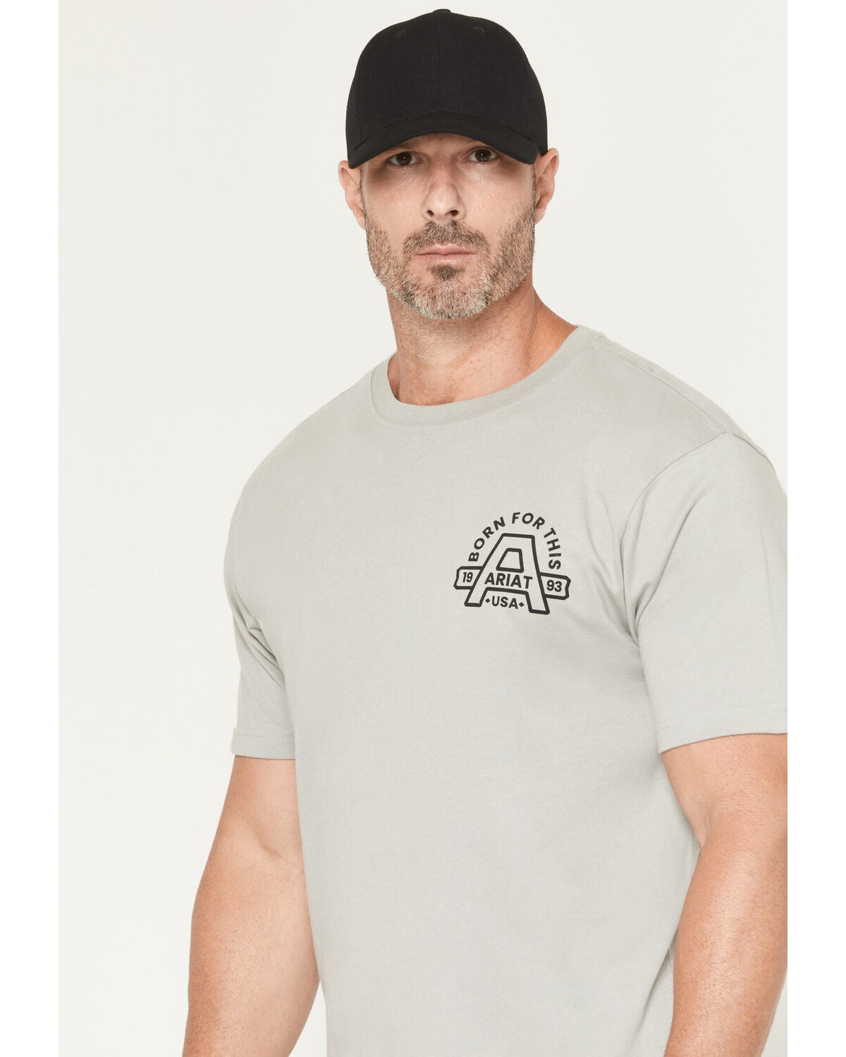 Image #3 - Ariat Men's Rebar Cotton Strong Hardhead Short Sleeve T-Shirt, Grey, hi-res