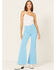 Image #1 - Rolla's Women's High Rise Corduroy Eastcoast Flare Jeans, Blue, hi-res
