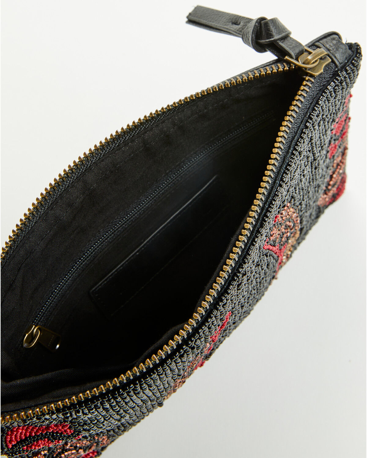 Image #4 - Idyllwind Women's Rose Seed Bead Wristlet Clutch, Black, hi-res