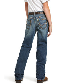 Ariat Boys' M5 Wave Stretch Slim Straight Jeans , Blue, hi-res