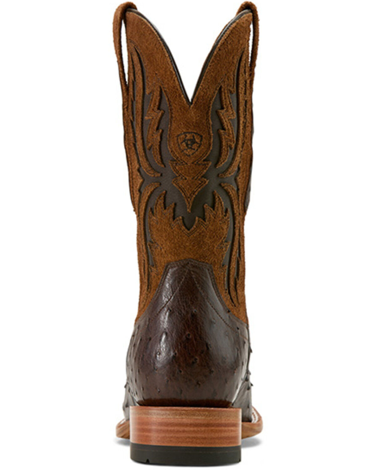 Image #3 - Ariat Men's Drifter Exotic Ostrich Western Boots - Broad Square Toe, Brown, hi-res