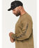 Image #2 - Troll Co Men's FR DHCM Anvil Long Sleeve Graphic Work T-Shirt, Olive, hi-res