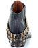 Circle G Women's Harness Western Booties - Round Toe, Black, hi-res