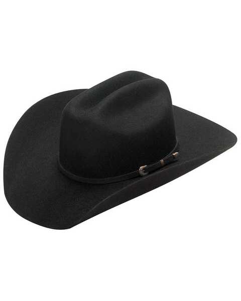 Image #1 - Twister Dallas 2X Felt Cowboy Hat, Black, hi-res