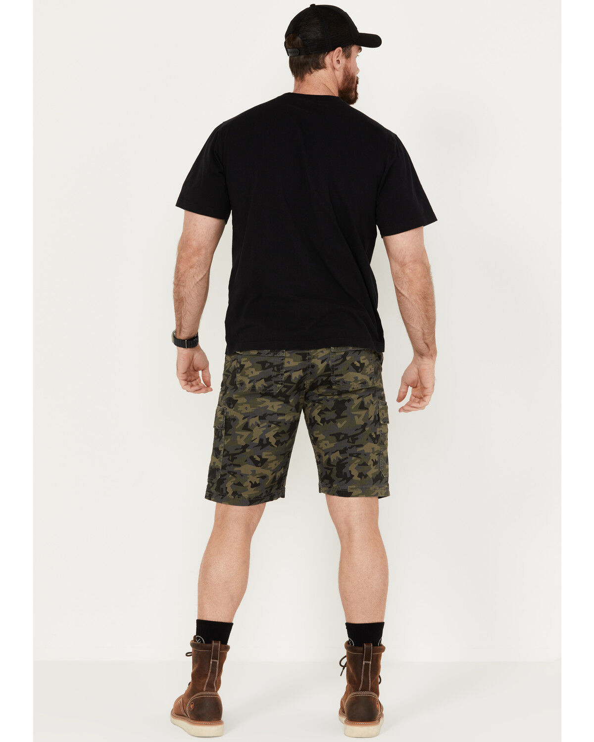 Image #3 - Hawx Men's Stretch Cargo Work Shorts, Camouflage, hi-res