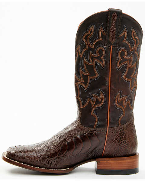 Image #3 - Cody James Men's Antique Cafe Ostrich Leg Exotic Western Boots - Broad Square Toe , Brown, hi-res