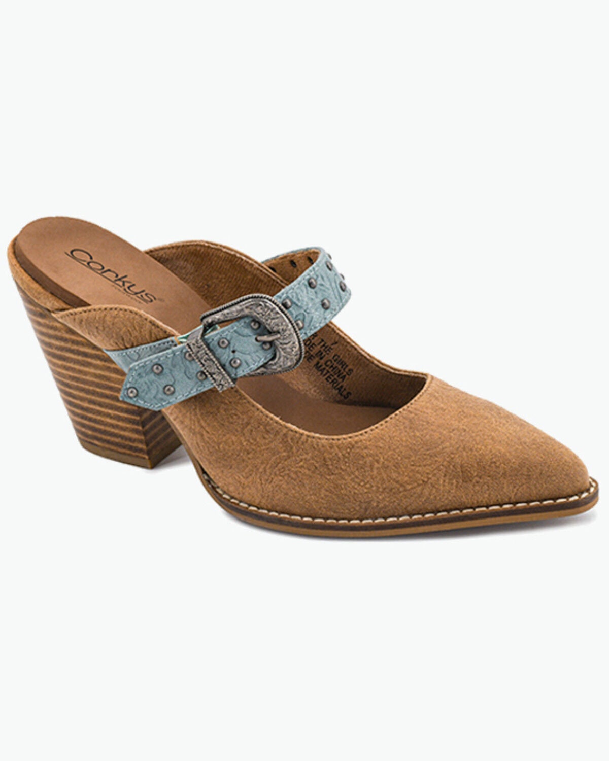 Corky's Women's For The Girls Western Mule Shoes, Camel, hi-res