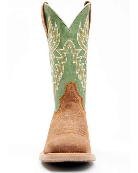 Image #3 - Cody James Men's Xtreme Xero Gravity Heritage Western Performance Boots - Broad Square Toe, Green, hi-res