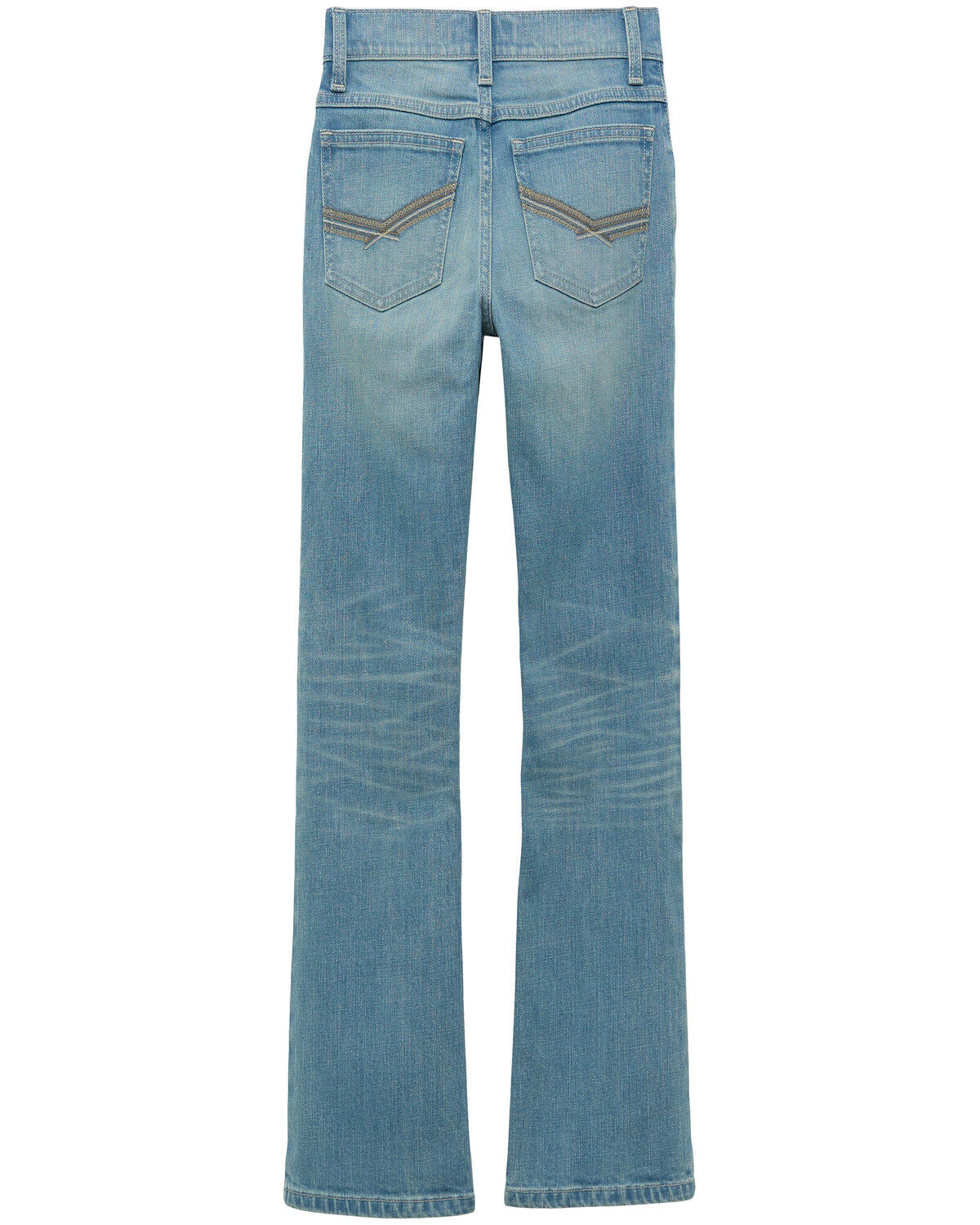 Image #1 - Wrangler 20X Boys' Light Wash Slim Bootcut Stretch Denim Jeans, Light Wash, hi-res