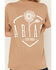 Image #3 - Ariat Women's Boot Barn Exclusive Sunflower Logo Short Sleeve Graphic Tee, Beige, hi-res