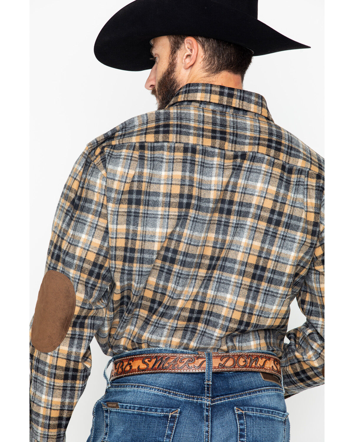 Image #2 - Pendleton Men's Harley Plaid Print Trail Long Sleeve Flannel Shirt, Tan, hi-res