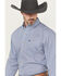 Image #2 - Wrangler Men's Geo Print Long Sleeve Button-Down Stretch Western Shirt, Blue, hi-res