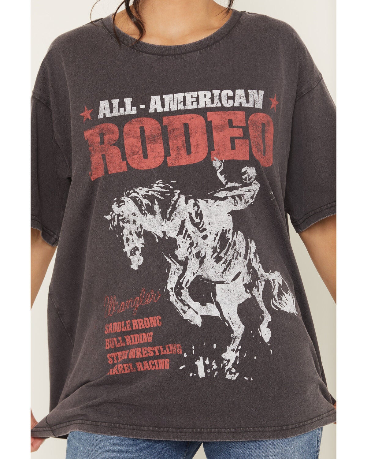 Image #3 - Wrangler Retro Women's Horse Rodeo Short Sleeve Graphic Tee, Black, hi-res