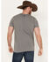 Image #4 - RANK 45® Men's Bucking Horse Short Sleeve Graphic T-Shirt, Grey, hi-res