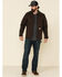 Image #2 - Carhartt Men's Dark Brown Washed Duck Sherpa Lined Work Coat , Brown, hi-res