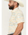 Image #2 - Pendleton Men's Shoreline Printed Short Sleeve Button-Down Western Shirt, Blue, hi-res