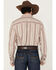 Image #4 - Wrangler X Cody Johnson Men's Striped Long Sleeve Button-Down Western Shirt, Burgundy, hi-res