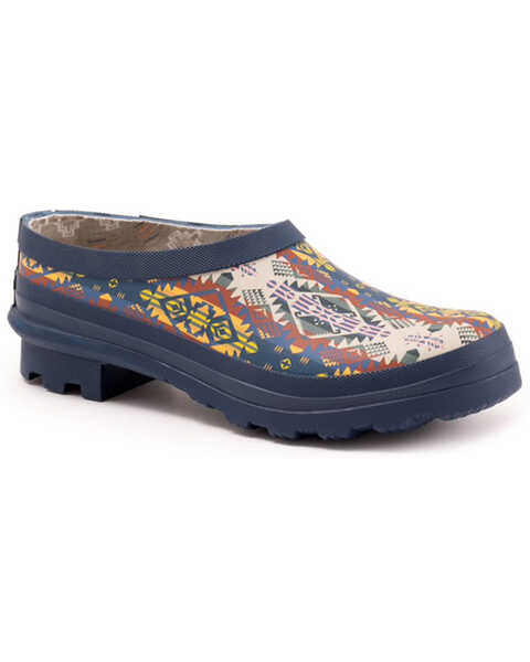 Pendleton Women's Journey West Rubber Garden Boots - Round Toe, Blue, hi-res
