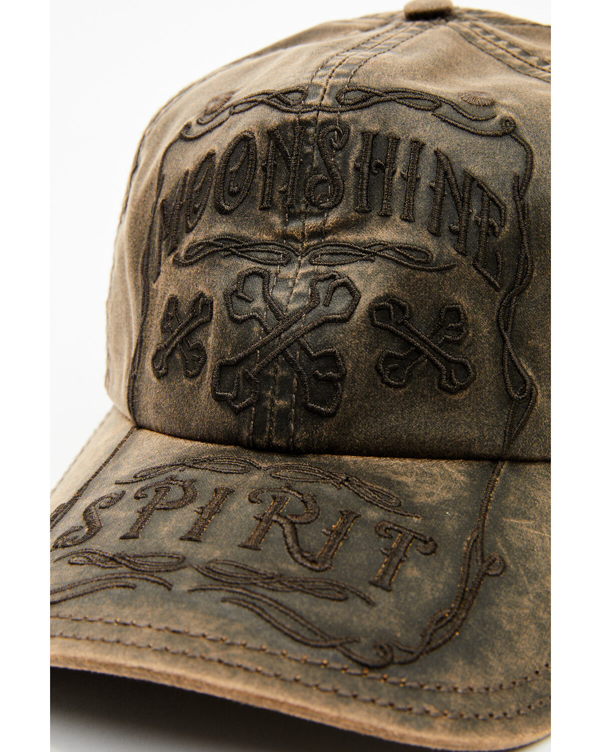 Image #2 - Moonshine Spirit Men's Waylon Oil Cloth Baseball Cap, Brown, hi-res